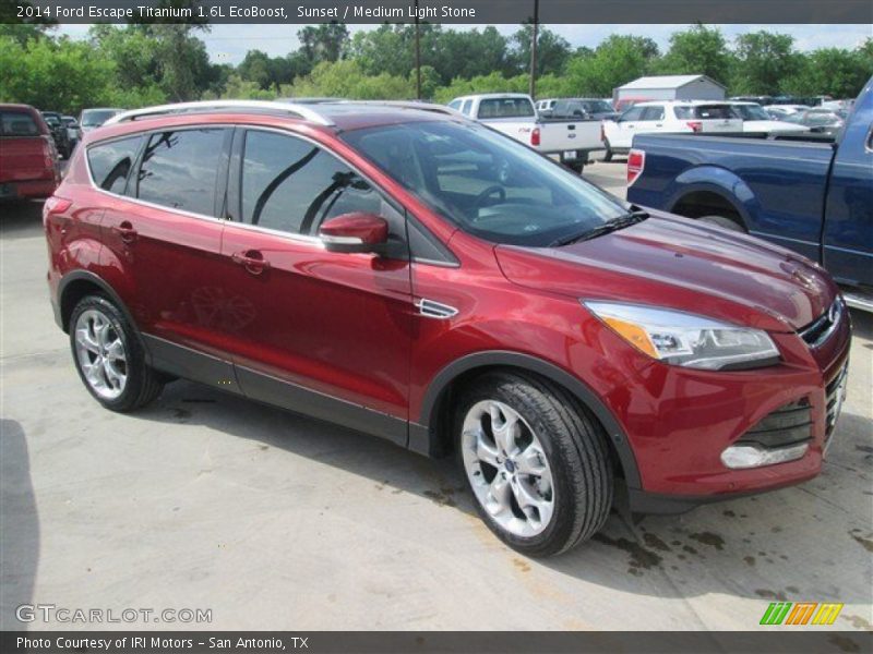 Sunset / Medium Light Stone 2014 Ford Escape Titanium 1.6L EcoBoost