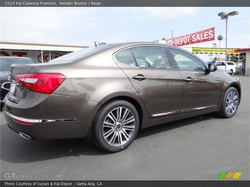 Metallic Bronze / Beige 2014 Kia Cadenza Premium