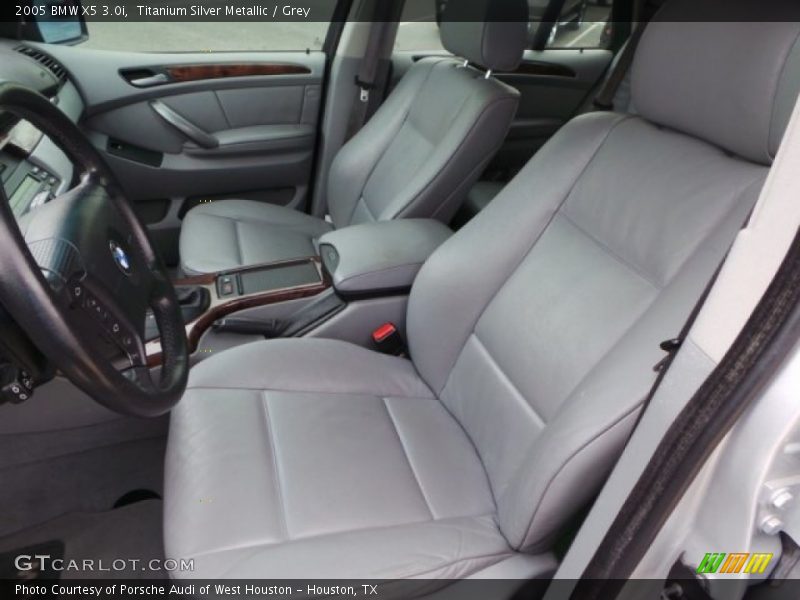 Titanium Silver Metallic / Grey 2005 BMW X5 3.0i