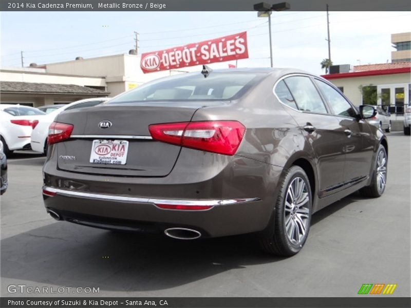 Metallic Bronze / Beige 2014 Kia Cadenza Premium