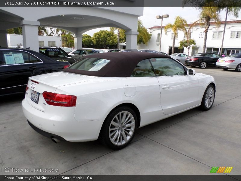 Ibis White / Cardamom Beige 2011 Audi A5 2.0T Convertible