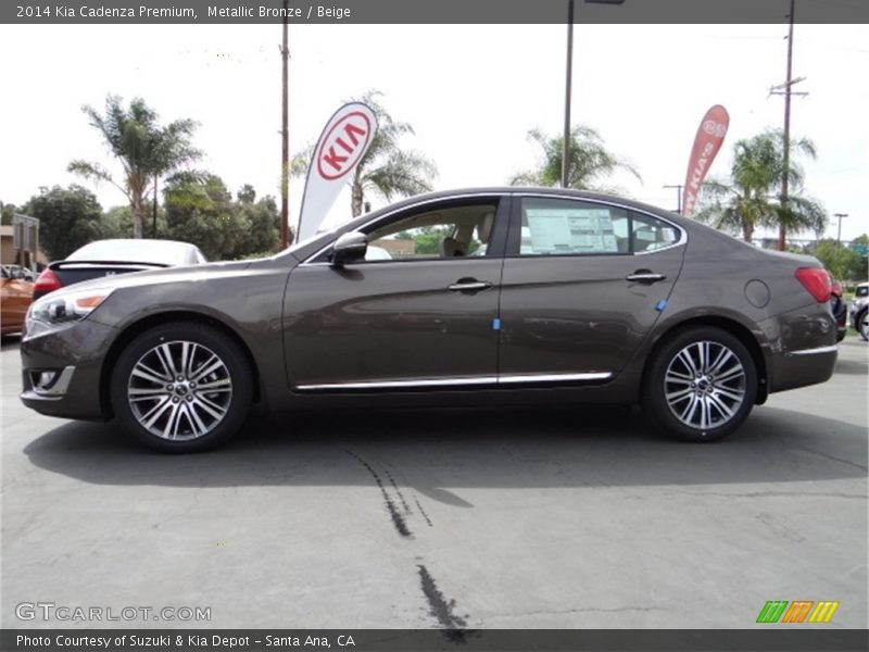 Metallic Bronze / Beige 2014 Kia Cadenza Premium