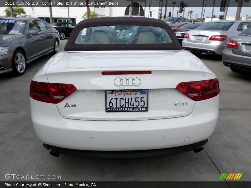 Ibis White / Cardamom Beige 2011 Audi A5 2.0T Convertible