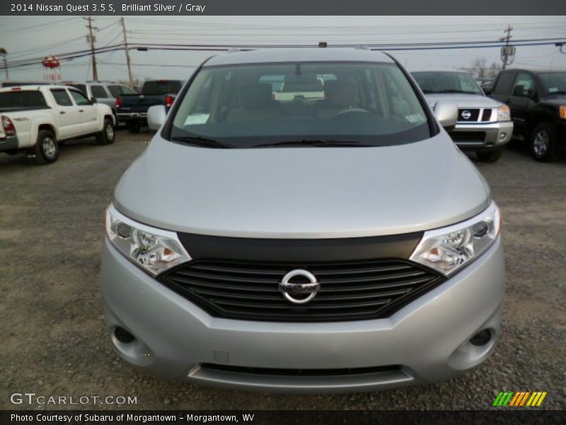 Brilliant Silver / Gray 2014 Nissan Quest 3.5 S