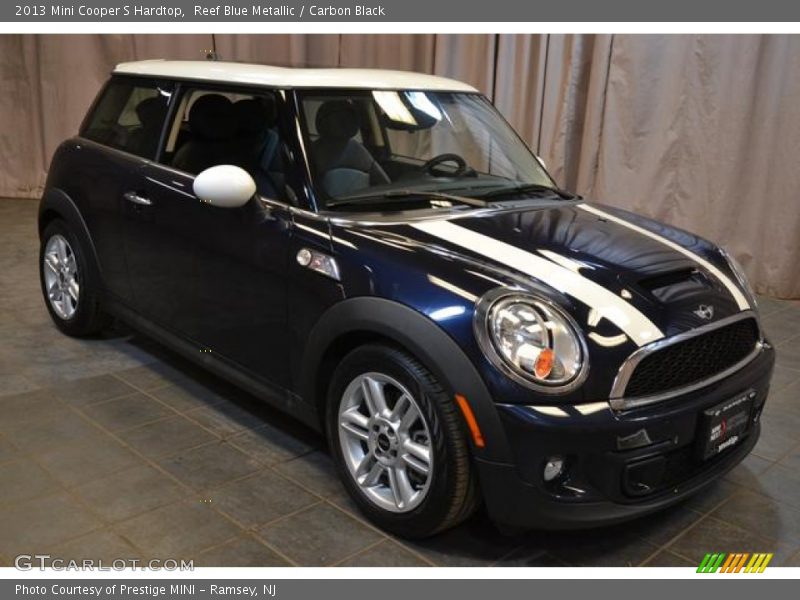 Reef Blue Metallic / Carbon Black 2013 Mini Cooper S Hardtop