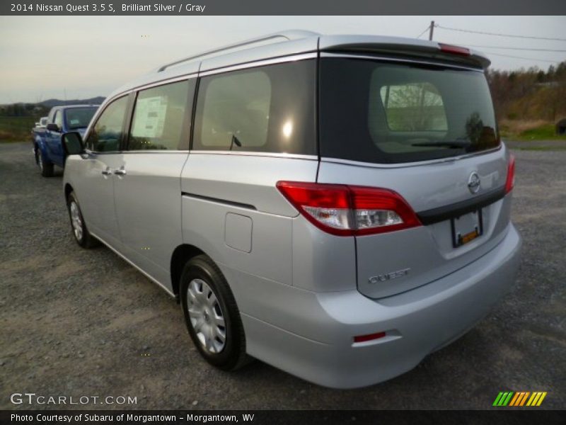 Brilliant Silver / Gray 2014 Nissan Quest 3.5 S