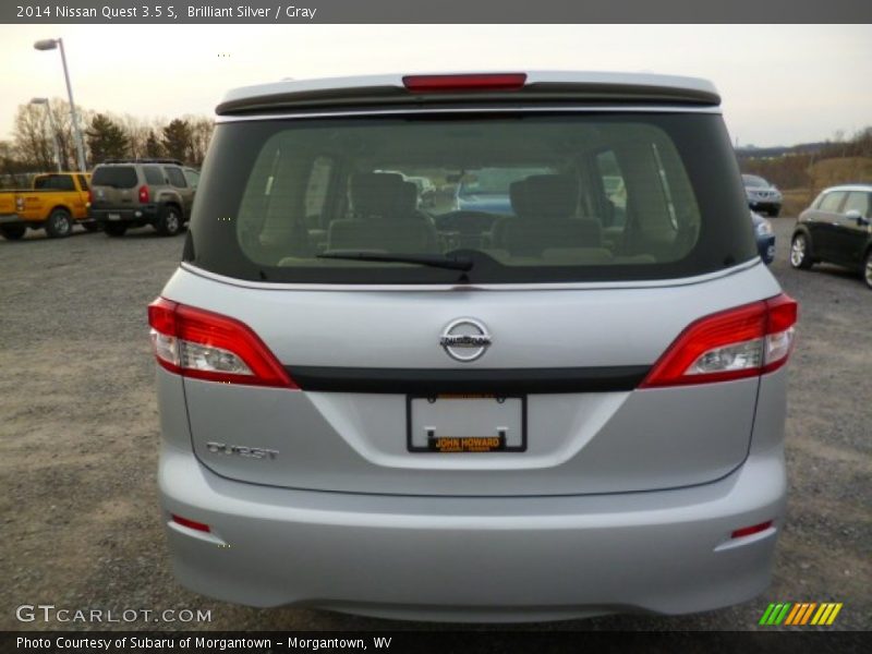 Brilliant Silver / Gray 2014 Nissan Quest 3.5 S