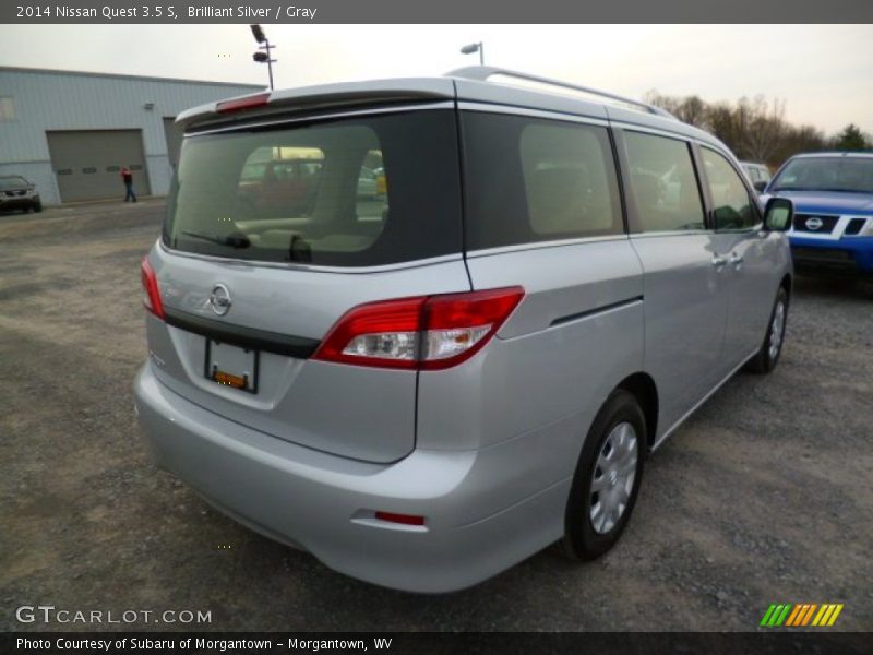 Brilliant Silver / Gray 2014 Nissan Quest 3.5 S