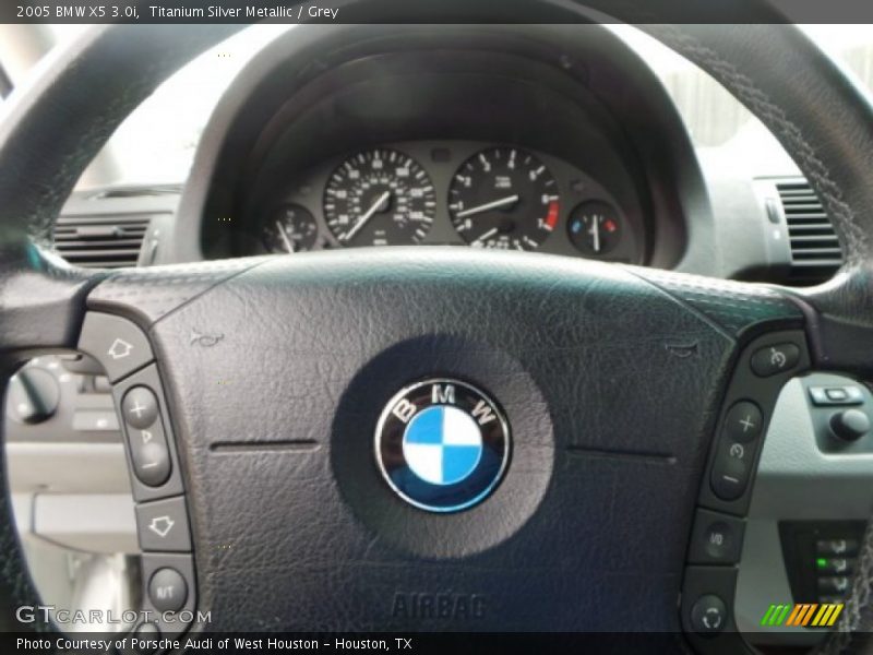 Titanium Silver Metallic / Grey 2005 BMW X5 3.0i