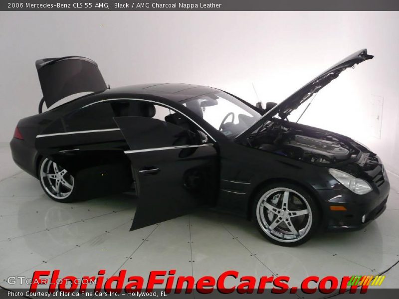 Black / AMG Charcoal Nappa Leather 2006 Mercedes-Benz CLS 55 AMG