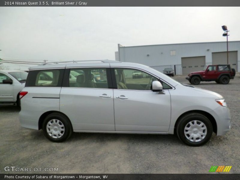 Brilliant Silver / Gray 2014 Nissan Quest 3.5 S