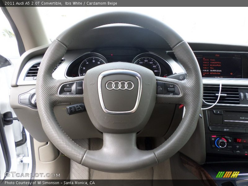 Ibis White / Cardamom Beige 2011 Audi A5 2.0T Convertible