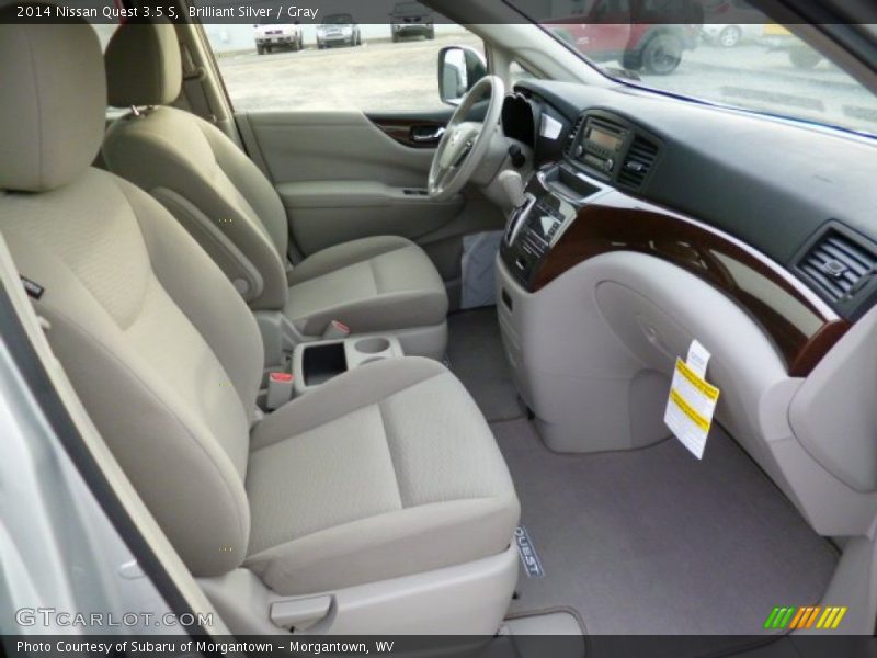 Brilliant Silver / Gray 2014 Nissan Quest 3.5 S