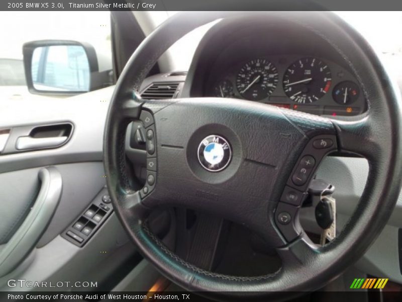 Titanium Silver Metallic / Grey 2005 BMW X5 3.0i