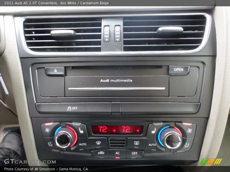 Ibis White / Cardamom Beige 2011 Audi A5 2.0T Convertible