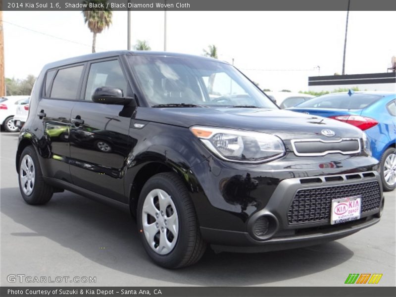 Shadow Black / Black Diamond Woven Cloth 2014 Kia Soul 1.6