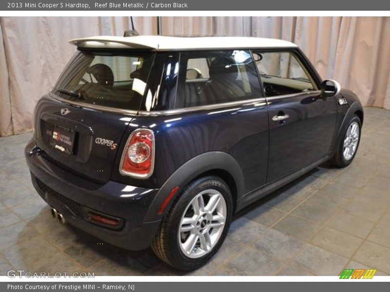 Reef Blue Metallic / Carbon Black 2013 Mini Cooper S Hardtop
