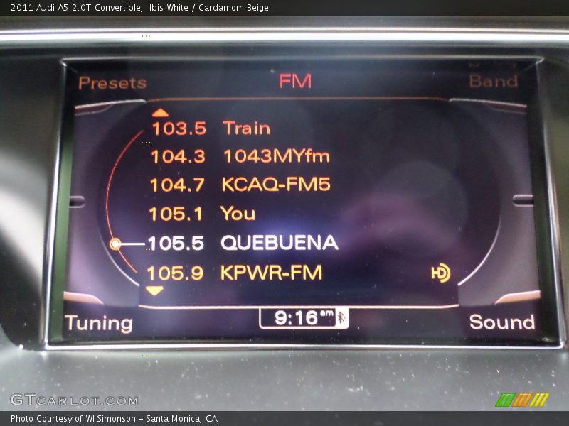 Ibis White / Cardamom Beige 2011 Audi A5 2.0T Convertible