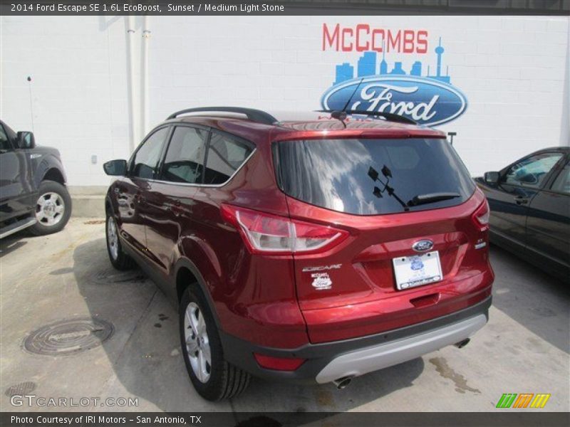 Sunset / Medium Light Stone 2014 Ford Escape SE 1.6L EcoBoost