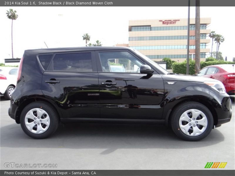 Shadow Black / Black Diamond Woven Cloth 2014 Kia Soul 1.6