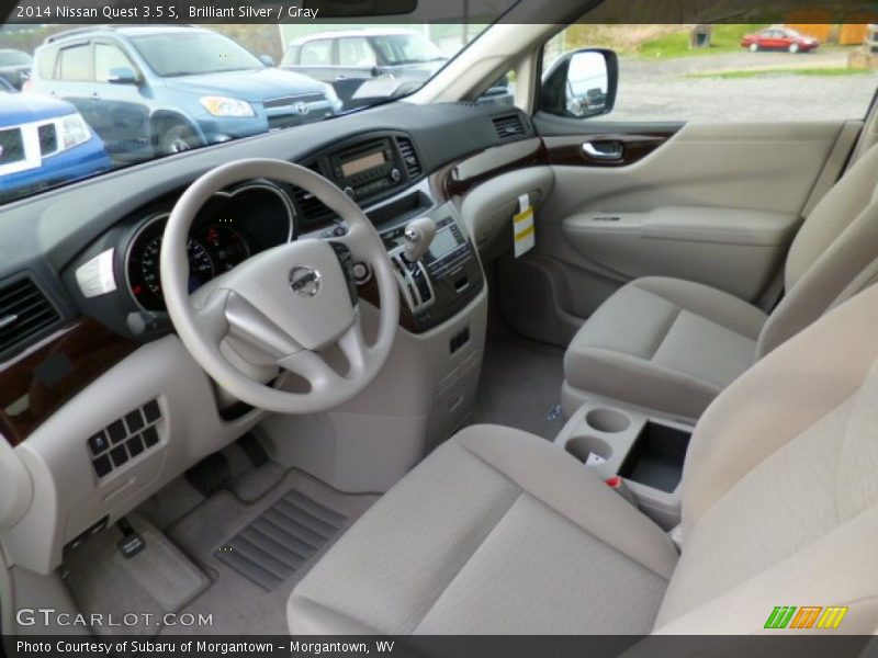 Brilliant Silver / Gray 2014 Nissan Quest 3.5 S