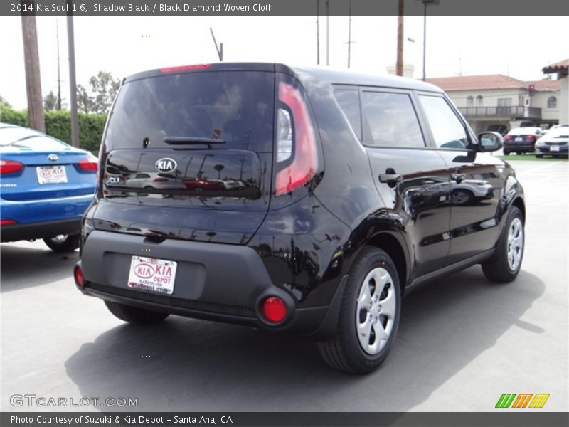 Shadow Black / Black Diamond Woven Cloth 2014 Kia Soul 1.6