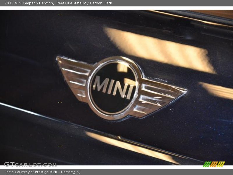 Reef Blue Metallic / Carbon Black 2013 Mini Cooper S Hardtop