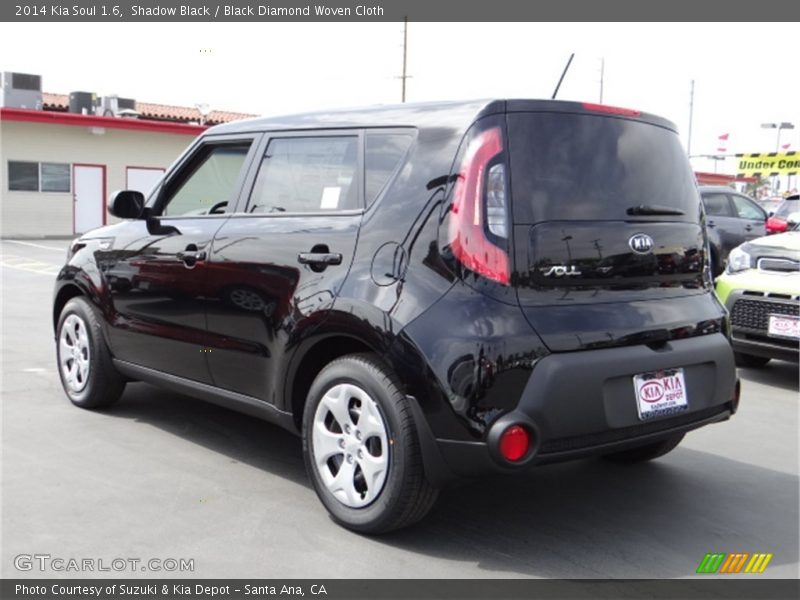 Shadow Black / Black Diamond Woven Cloth 2014 Kia Soul 1.6