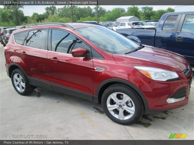 Sunset / Medium Light Stone 2014 Ford Escape SE 1.6L EcoBoost