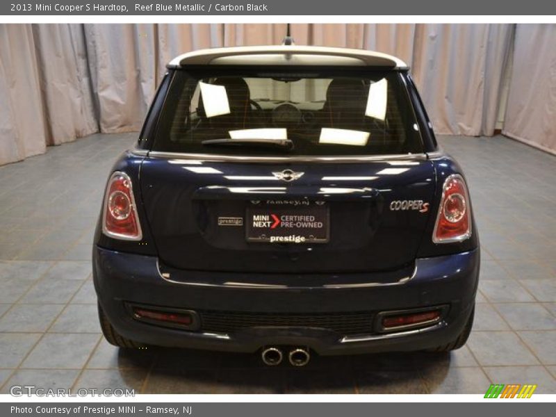 Reef Blue Metallic / Carbon Black 2013 Mini Cooper S Hardtop