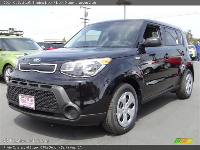 Shadow Black / Black Diamond Woven Cloth 2014 Kia Soul 1.6