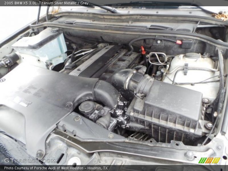 Titanium Silver Metallic / Grey 2005 BMW X5 3.0i