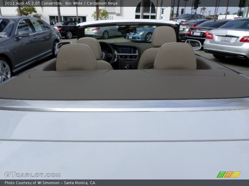 Ibis White / Cardamom Beige 2011 Audi A5 2.0T Convertible