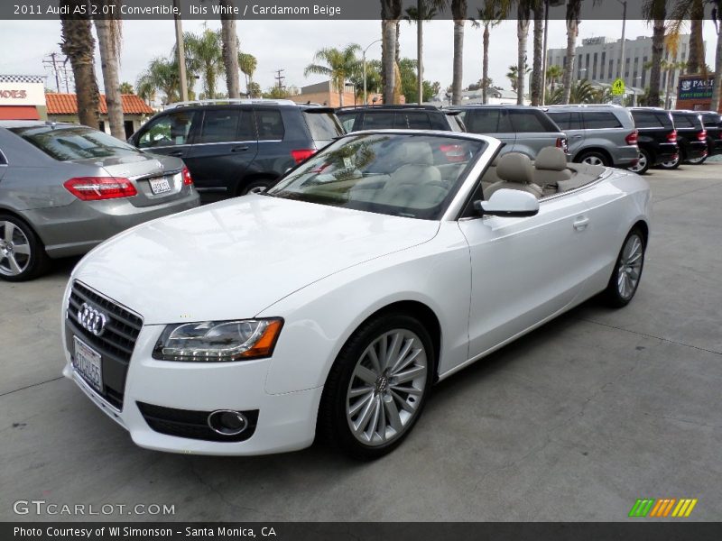 Ibis White / Cardamom Beige 2011 Audi A5 2.0T Convertible