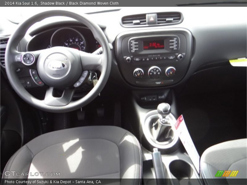 Shadow Black / Black Diamond Woven Cloth 2014 Kia Soul 1.6