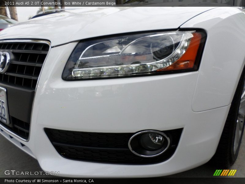 Ibis White / Cardamom Beige 2011 Audi A5 2.0T Convertible