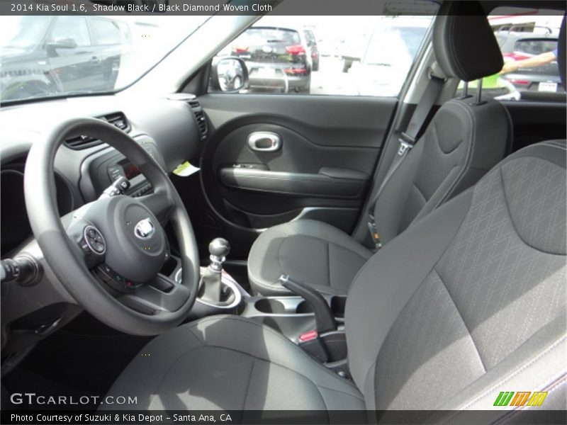 Shadow Black / Black Diamond Woven Cloth 2014 Kia Soul 1.6