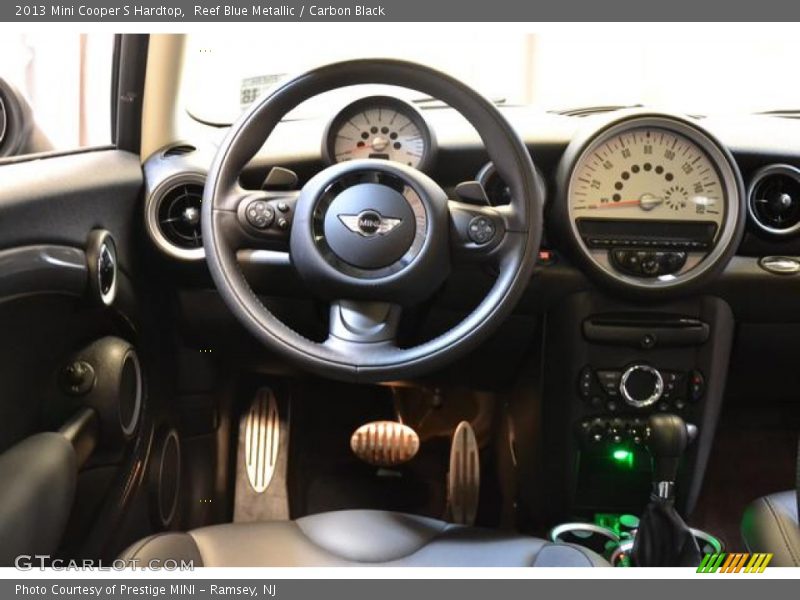 Reef Blue Metallic / Carbon Black 2013 Mini Cooper S Hardtop