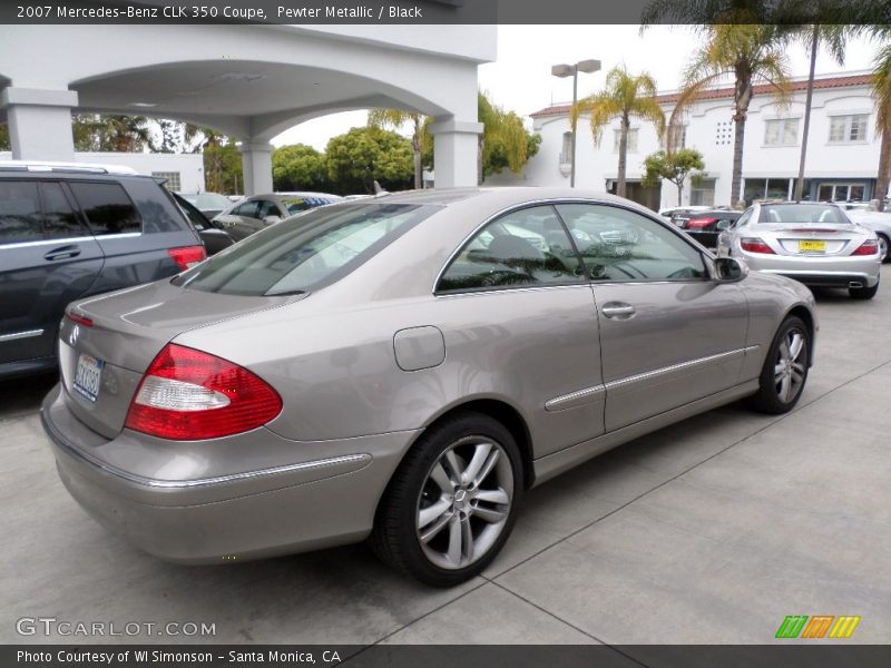 Pewter Metallic / Black 2007 Mercedes-Benz CLK 350 Coupe