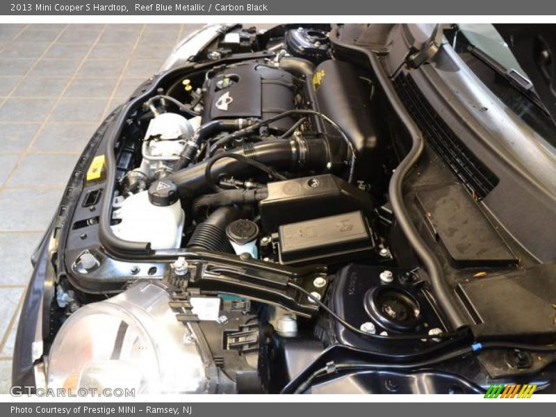 Reef Blue Metallic / Carbon Black 2013 Mini Cooper S Hardtop