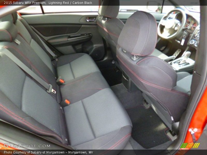 Rear Seat of 2015 WRX Premium
