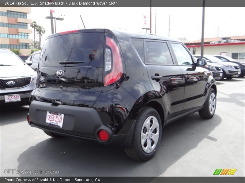 Shadow Black / Black Diamond Woven Cloth 2014 Kia Soul 1.6
