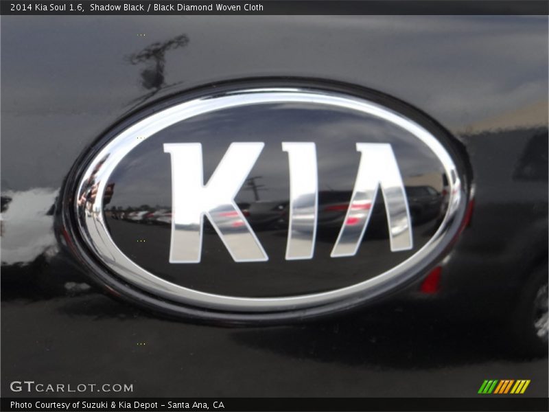 Shadow Black / Black Diamond Woven Cloth 2014 Kia Soul 1.6