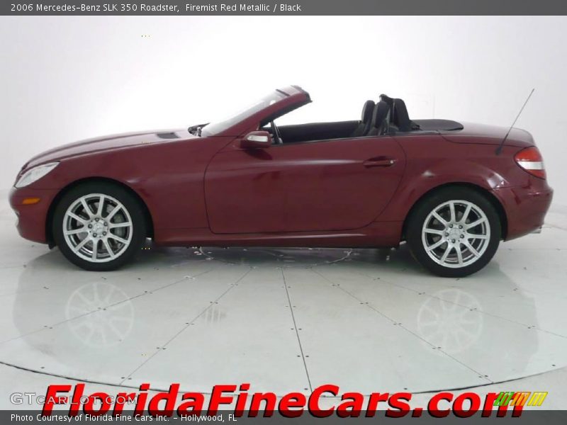 Firemist Red Metallic / Black 2006 Mercedes-Benz SLK 350 Roadster