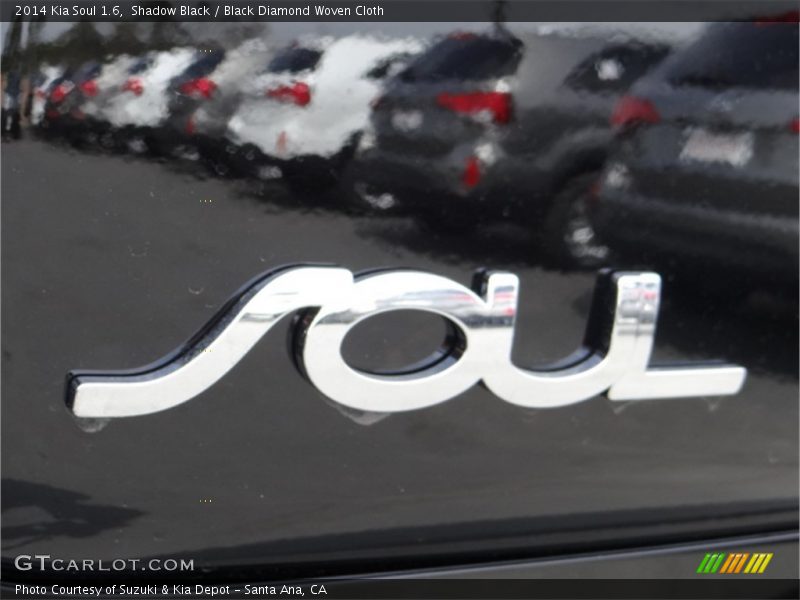 Shadow Black / Black Diamond Woven Cloth 2014 Kia Soul 1.6