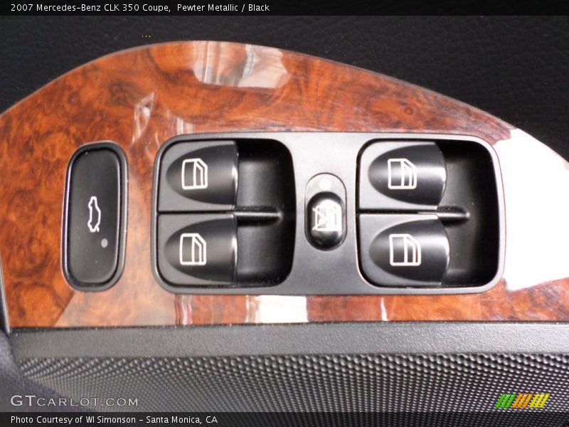Pewter Metallic / Black 2007 Mercedes-Benz CLK 350 Coupe