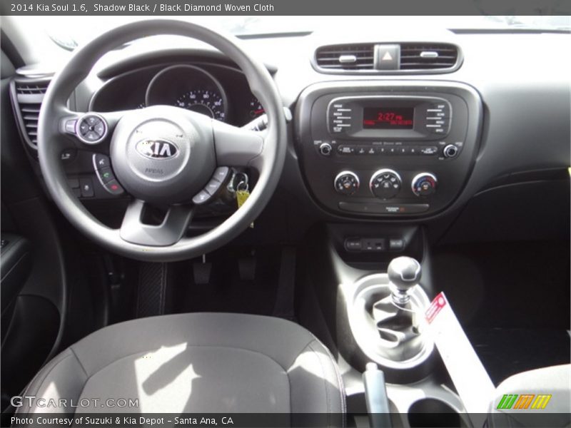 Shadow Black / Black Diamond Woven Cloth 2014 Kia Soul 1.6