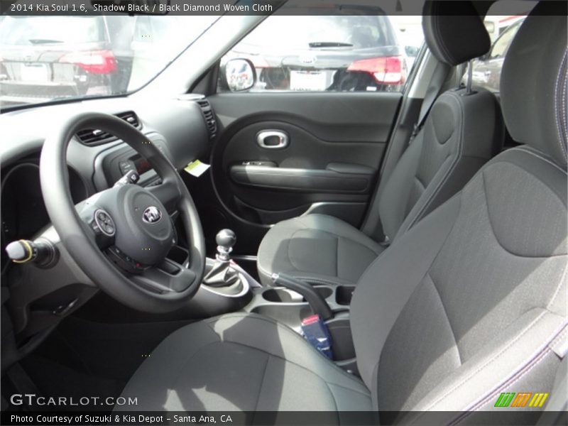 Shadow Black / Black Diamond Woven Cloth 2014 Kia Soul 1.6