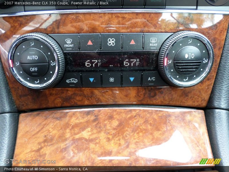 Pewter Metallic / Black 2007 Mercedes-Benz CLK 350 Coupe