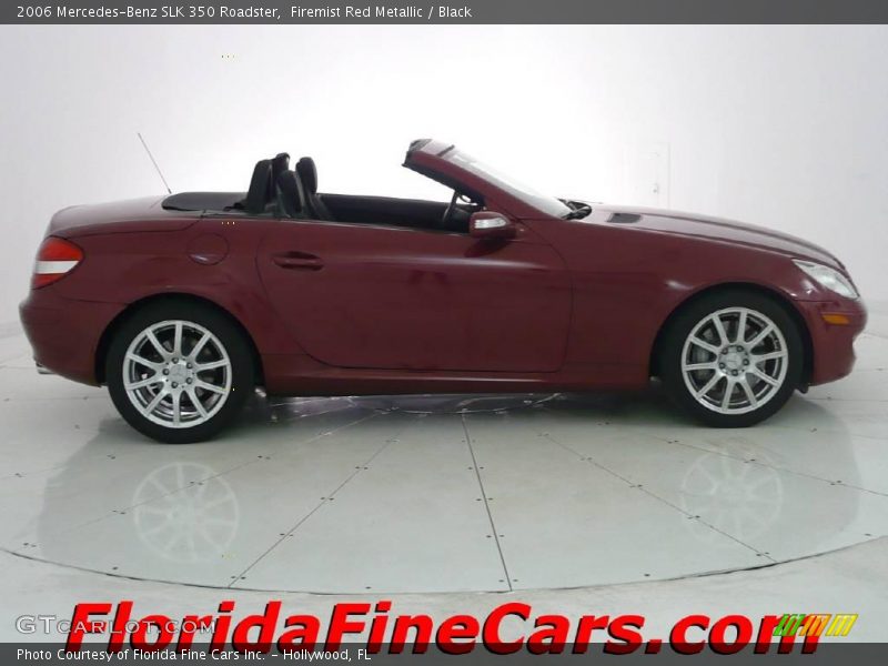 Firemist Red Metallic / Black 2006 Mercedes-Benz SLK 350 Roadster